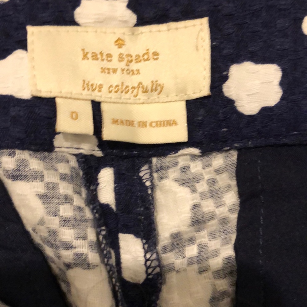 Kate Spade Pique Pants - size 0 - Picture 2 of 5